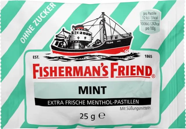 Mint ohne Zucker Pastillen von FISHERMAN´S