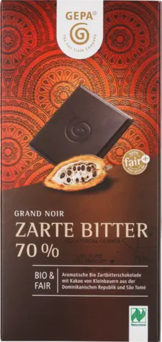 Bio Grand Noir Zarte Bitter 70% von GEPA