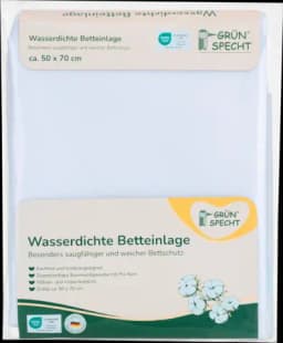 Wasserdichte Betteinlage von GRÜNSPECHT
