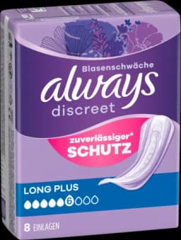 Discreet Inkontinenz Long Plus 8 von ALWAYS