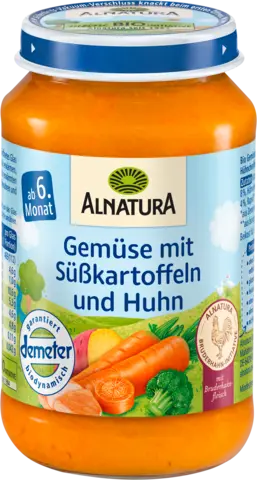 Demeter Gemüse mit Süßkartoffeln und Huhn ab 6. Monat von ALNATURA