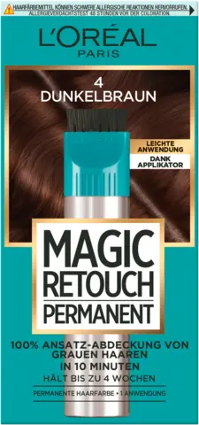 Magic Retouch Permanent Ansatz-Abdeckung 4 dark brown von MAGIC RETOUCH