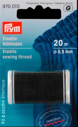 Elastic-Nähfaden schwarz 0,5mm von PRYM
