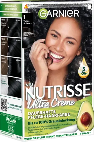 Nutrisse Ultra Crème 1 Tiefes Schwarz von GARNIER NUTRISSE