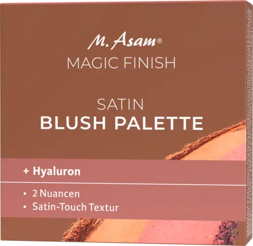 Magic Finish Satin Blush Palette dark honey & nude flush von M.ASAM