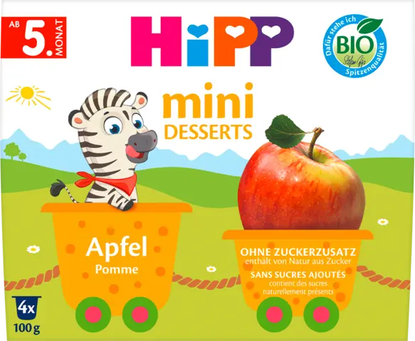 Bio Mini Desserts Apfel ab dem 5. Monat von HIPP