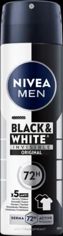 MEN Black&White Invisible Original Anti-Transpirant Spray von NIVEA