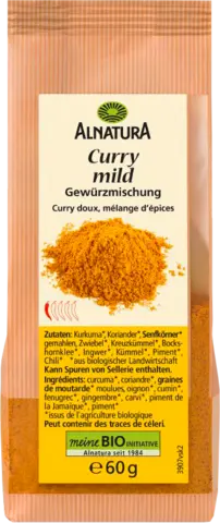 Bio Curry mild Gewürzmischung von ALNATURA