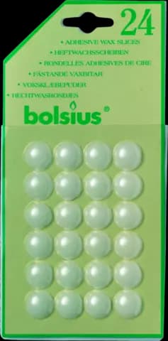 International Wachsklebeplättchen weiß von BOLSIUS
