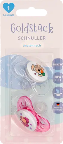 Schnuller 0-6 Monate Silikon Gr.1 von GOLDSTÜCK