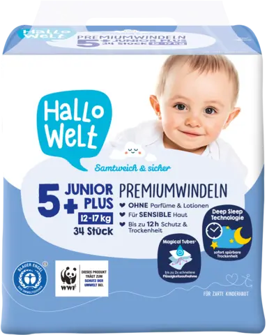 Windel Gr. 5+ Junior von HALLO WELT