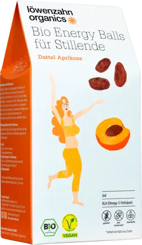 Bio Energy Balls für Stillende Dattel Aprikose von LÖWENZAHN
