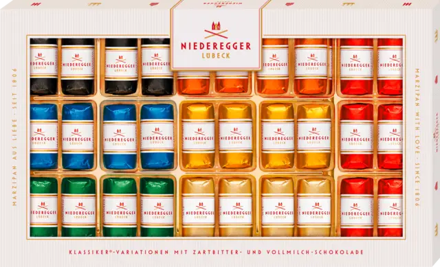 Marzipan Klassiker-Variationen 7-fach von NIEDEREGGER