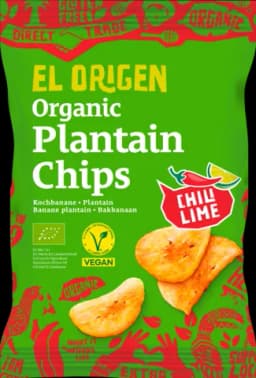 Bio Kochbananen Chips Chili-Lime von EL ORIGEN