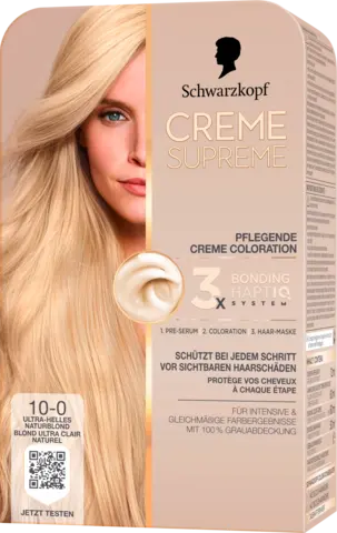Creme Supreme Pflegende Creme Coloration Ultra-Helles Naturblond 10-0 von CREME SUPREME