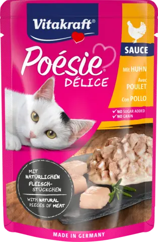Poésie Délice Sauce & Hühnerfilet Nassfutter von VITAKRAFT