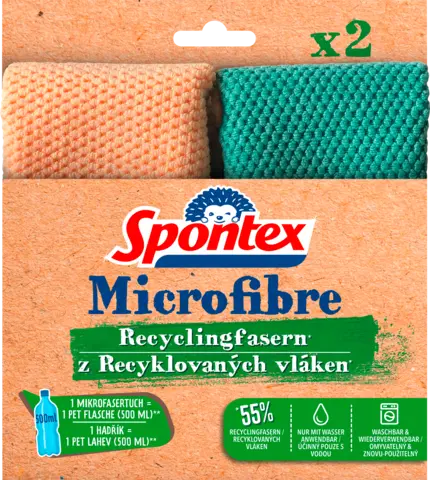 Mikrofasertuch Recyclingfasern von SPONTEX