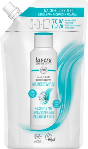 Nachfüllbeutel Basis Sensitiv Pflegeshampoo Feuchtigkeit & Pflege von LAVERA