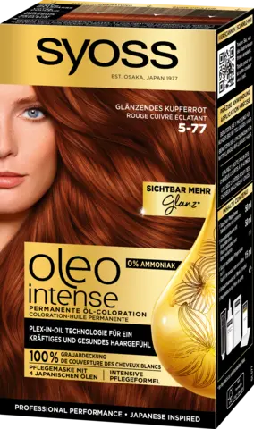 Oleo Intense permanente Öl-Coloration 5-77 glänzendes kupferrot von SYOSS