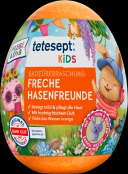 Badeüberraschung Freche Hasenfreunde orange von TETESEPT