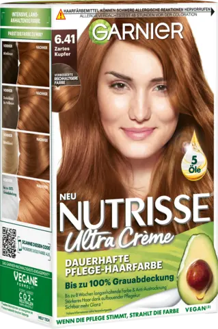 Nutrisse Creme Dauerhafte Pflege-Haarfarbe 64 heller bernstein von GARNIER NUTRISSE