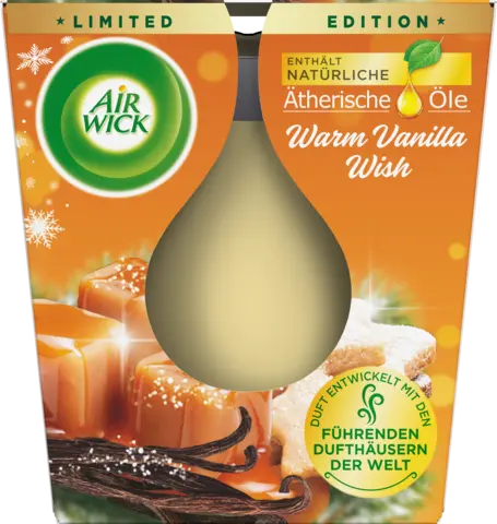 Wohlfühl-Duftkerze Warm Vanilla Wish von AIRWICK