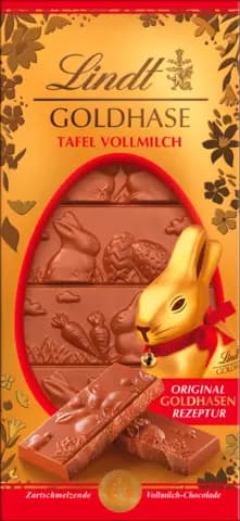 Goldhase Tafel Vollmilch 120g von LINDT