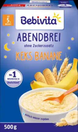 Abendbrei Keks-Banane ab 5.Monat von BEBIVITA