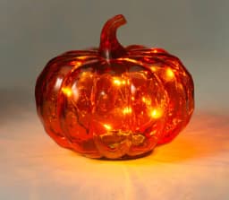Kürbis mit LED 13cm von DIV.SAISONMARKEN