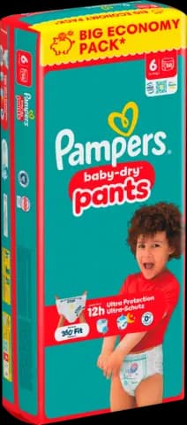 Baby Dry Pants Windeln Extra Large Gr.6 von PAMPERS