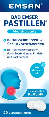 Bad Emser Pastillen ohne Menthol Klassik von EMSAN