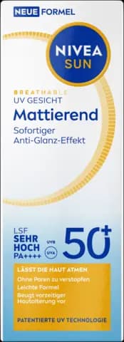 Breathable UV Gesicht Mattierend LSF50 + von NIVEA