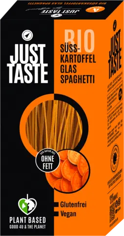 Bio Süßkartoffel Glas Spaghetti von JUST TASTE