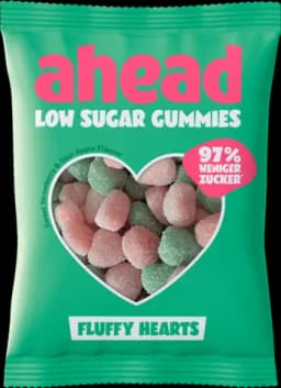 Low Sugar Gummies Fluffy Hearts von AHEAD