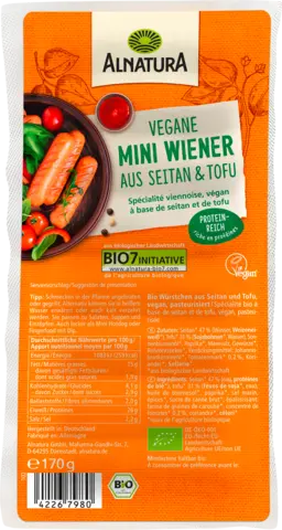 Bio Vegane Mini Wiener von ALNATURA