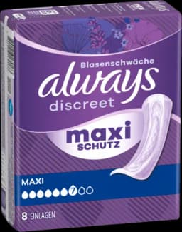 Discreet Inkontinenz Ultimate Tag 8 von ALWAYS