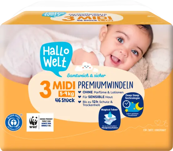 Windel Gr. 3 Midi von HALLO WELT