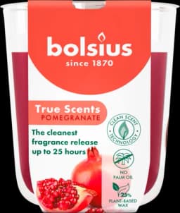 Duftkerze Granatapfel rot von BOLSIUS
