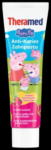 Peppa Pig Anti-Karies Zahnpasta 0-6 Jahre von THERA-MED