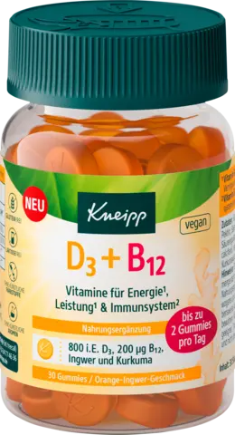 D3 + B12 Gummies von KNEIPP