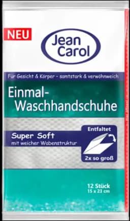 Einmal-Waschhandschuhe 12ST von JEAN CAROL
