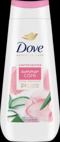 Advanced Care Limited Edition summer care Rosen- & Aloe Vera Duft Cremedusche von DOVE ADVANCED