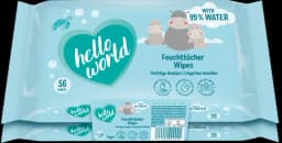Feuchttücher 99% Wasser von HELLO WORLD