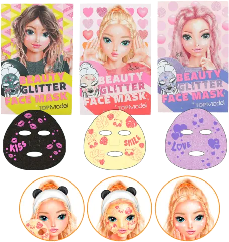 Tuchmaske Glitzer Beauty and Me von DEPESCHE