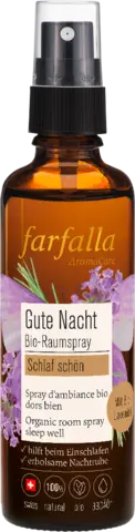 Gute Nacht Bio-Raumspray Schlaf Schön Lavendel von FARFALLA
