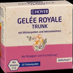 Bio Gelée Royale Trunk + Blütenpollen Trink Ampullen von HOYER