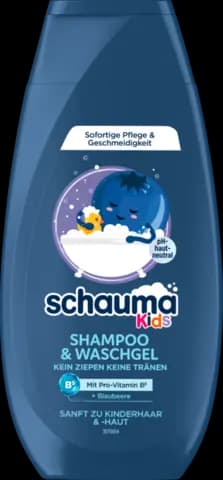 Shampoo&Waschgel Kids Blaubeere 250ml von SCHAUMA