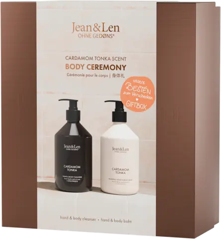 Body Ceremony Cardamom/Tonka Geschenkpack von JEAN & LEN