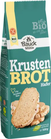 Bio Backmischung Hafer-Krustenbrot glutenfrei von BAUCK