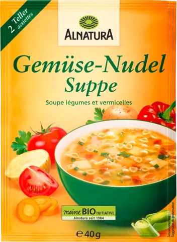Bio Gemüse-Nudel Suppe von ALNATURA